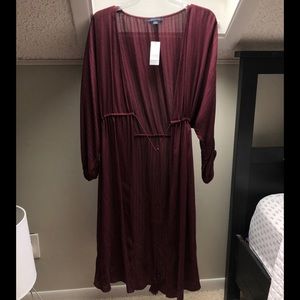 Burgundy Kimono